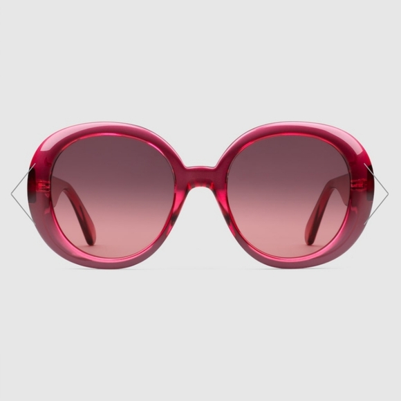 Round pink Gucci sunglasses - Picture 2 of 16